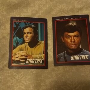 Star Trek Collectible Trading Cards - James T. Kirk & Leonard McCoy